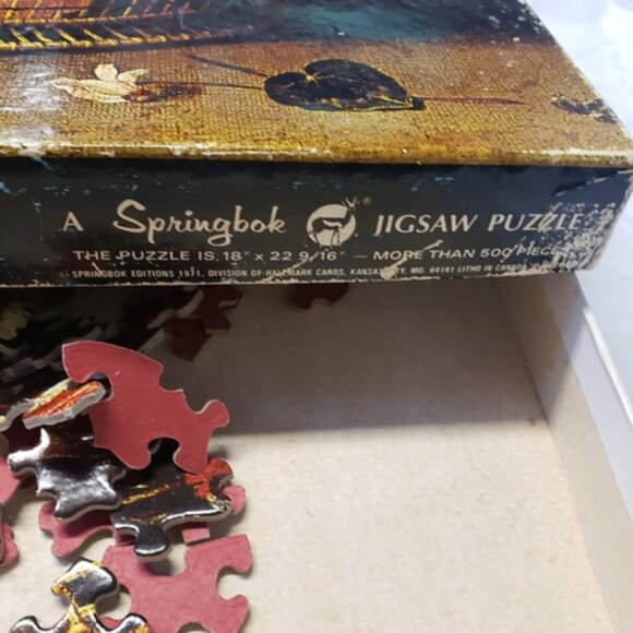 “Bouquet of Flowers” by Jacques Linard 1971 Springbok Art puzzle Complete VTG - Picture 3 of 7